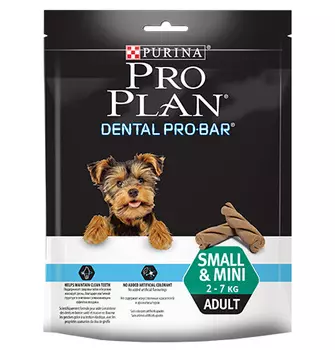 Purina Pro Plan Dental Pro Bar / Лакомство Пурина Про План Дентал Про Бар снеки для поддержания здоровья полости рта для собак Мелких пород