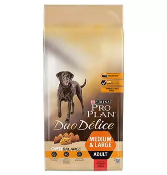 PRO PLAN DUO DELICE / Сухой корм ПРО ПЛАН для взрослых собак средних и крупных пород с говядиной