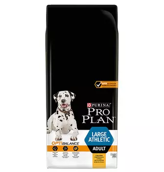 PRO PLAN OPTI BALANCE / Сухой корм ПРО ПЛАН для взрослых собак крупных пород с атлетическим телосложением с курицей