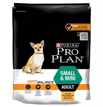 PRO PLAN OPTI BALANCE / Сухой корм ПРО ПЛАН для взрослых собак мелких пород с курицей