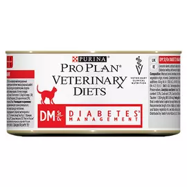 PRO PLAN VETERINARY DIETS DM ST\OX DIABETES MANAGEMENT / Влажный корм Пурина Про План Ветеринарная диета для взрослых кошек для регулирования потребления глюкозы при сахарном диабете (цена за упаковку)
