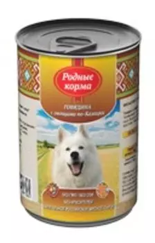 Родные Корма / Консервы для собак Говядина с овощами по-Казацки (цена за упаковку)