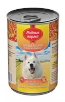 Родные Корма / Консервы для собак Мясное ассорти в желе по-Боярски (цена за упаковку)