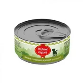 Родные Корма / Консервы Мясное угощение для Щенков с Ягненком (цена за упаковку)