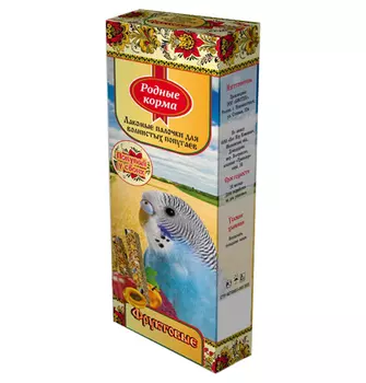 Родные Корма / Лакомые Палочки для Попугаев Фруктовые