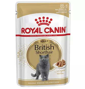 Royal Canin Breed cat British Shorthair / Влажный корм (Консервы-Паучи) Роял Канин для кошек породы Британская короткошерстная