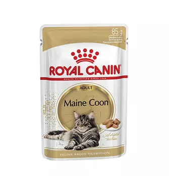 Royal Canin Breed cat Maine Coon / Влажный корм (Консервы-Паучи) Роял Канин для кошек породы Мэйн Кун