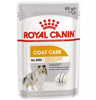 Royal Canin Coat Care / Влажный корм (паштет) Роял Канин Коат Кеа для собак всех размеров Поддержание здоровья и блеска шерсти (цена за упаковку)