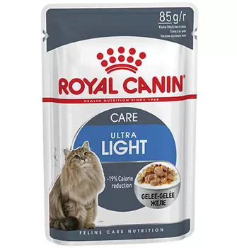 Royal Canin Light Weight Care Jelly / Влажный корм (Консервы-Паучи) Роял Канин Лайт Вейт Кэа для кошек Профилактика лишнего веса в Желе (цена за упаковку)