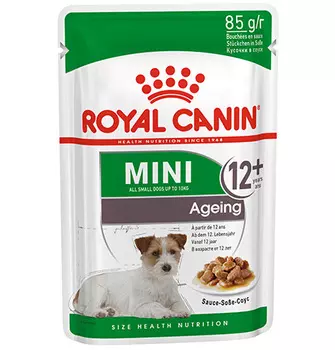 Royal Canin Mini Ageing 12+ / Влажный корм (Паучи) Роял Канин Мини Эйджинг для Пожилых собак Мелких пород весом до 10 кг старше 12 лет (Цена за упаковку)