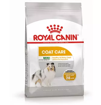 Royal Canin Mini Coat Care / Сухой корм Роял Канин Мини Коат Кеа для собак Мелких пород весом до 10 кг Здоровая и блестящая шерсть