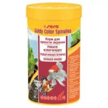 Sera Goldy Color Spirulina / Корм Сера для Золотых рыб в гранулах Улучшает окраску