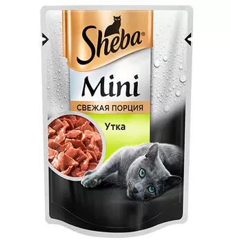 Sheba Mini / Паучи Шеба Мини порция для кошек с Уткой (цена за упаковку)