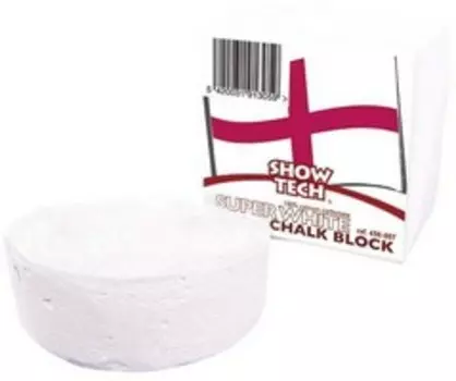 Show Tech English Chalk Block Super White / Мелок Шоу Тех из Кальция Круглый в коробочке Супер Белый