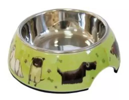 SuperDesign / Миска Супер Дизайн на меламиновой подставке Собачки