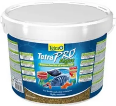 Tetra Pro Algae Crisps / Растительный корм Тетра для всех видов рыб в чипсах