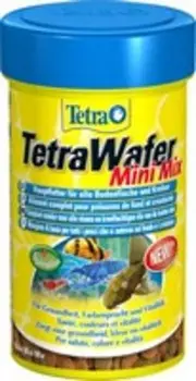 Tetra WaferMix Mini / Корм Тетра в мини-чипсах для всех мелких донных рыб 100 мл