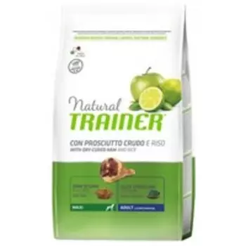 Trainer Natural Maxi Adult Dry-Cured Ham &amp; Rice / Сухой корм Трейнер для взрослых собак Крупных пород Сыровяленая ветчина и Рис
