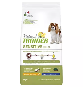 Trainer Natural Sensitive Plus No Grain Mini Adult / Сухой Беззерновой корм Трейнер для собак Мелких пород Конина
