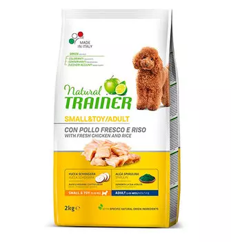 Trainer Natural Small &amp; Toy Adult / Сухой корм Трейнер для взрослых собак Мелких и Миниатюрных пород Курица и Рис