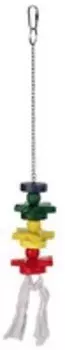Trixie / Игрушка Трикси для попугая Деревянная на цепочке