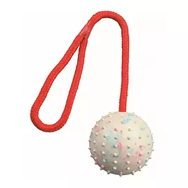 Trixie / Игрушка Трикси для собак "Мяч на веревке" натуральный каучук