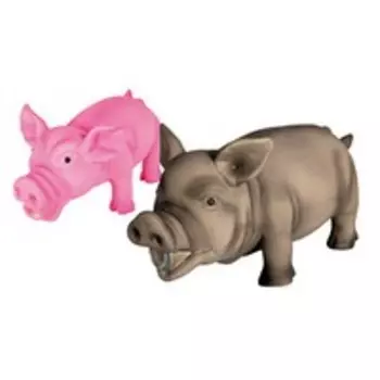 Trixie / Игрушка Трикси для собак "Свинка хрюкающая" латекс