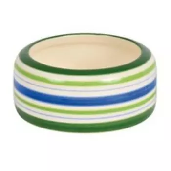 Trixie / Миска Трикси для хомяка Керамическая Зеленые полоски