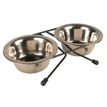 Trixie / Подставка Трикси "жук" с Мисками Металлическими