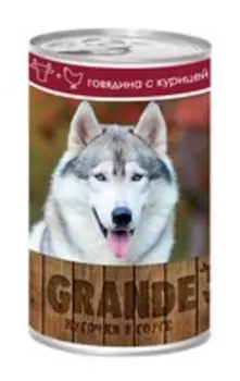 Vita Pro Grande / Консервы Вита Про для собак Говядина Курица кусочки в Соусе (цена за упаковку)