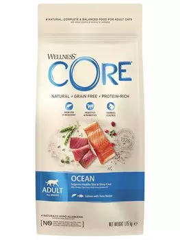 CORE Cat Ocean Grain free Salmon Tuna / Сухой Беззерновой корм Кор для взрослых кошек Лосось с Тунцом