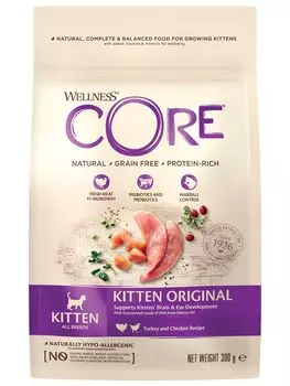 CORE Kitten Grain free Turkey Chicken / Сухой Беззерновой корм Кор для Котят Индейка с Курицей
