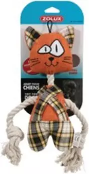 Zolux / Игрушка Золюкс для собак комбинированная Кот-хулиган