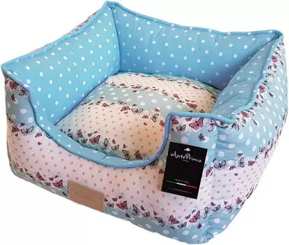 AntePrima лежак для животных в горошек Yolande (55 х 55 х 20 см., Голубой)