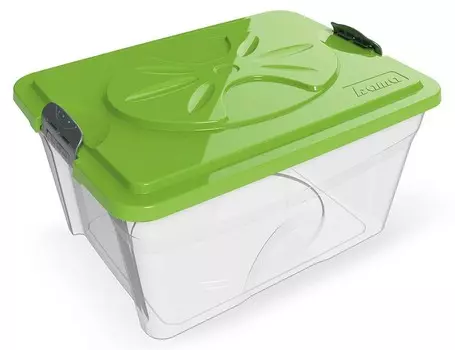 Bama Pet контейнер для хранения корма Sim Box (18 л., Прозрачный)