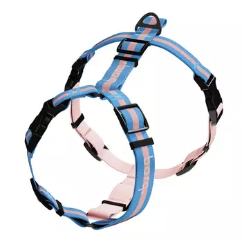 Barq шлейка Stripes Combo (S-M, Розово-голубой)