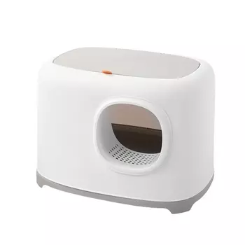 Barq туалет для кошек Lindo (55 х 41 х 39 см.Светло-серый)