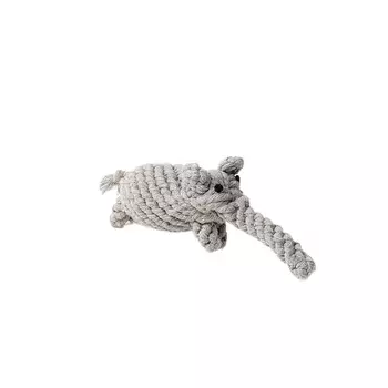 Barq вязаная игрушка Animals Elephant (24 х 6 см., Серая)