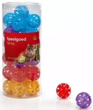 Beeztees 440442 игрушка "Мяч-погремушка сетчатый" для кошек (4 см.)