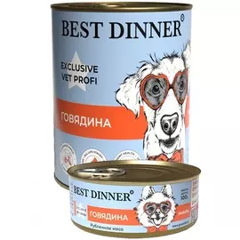 Best Dinner Vet Profi Mobility консервы для взрослых собак при заболевании суставов (Говядина, 340 г.)