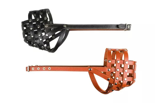 Brava намордник кожаный №3 (30 х 9 см.)