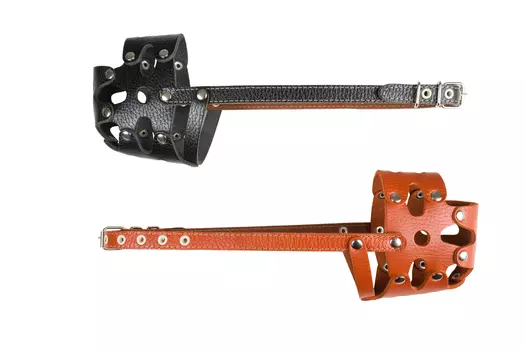 Brava намордник кожаный цельнокройный (№1)