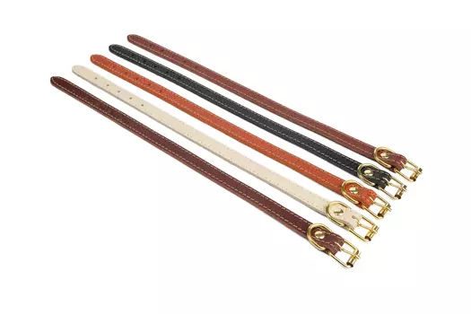 Brava ошейник кожаный без украшений (№17)