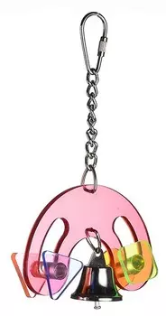 BRIKO игрушка "Дуга с колокольчиком" для птиц (18 х 12 см.)