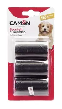 CAMON пакеты гигиенические черные (60 шт.)