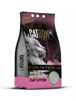 Catron Baby Powder наполнитель минеральный комкующийся с ароматом детской присыпки (8,7 кг., 10 л.)
