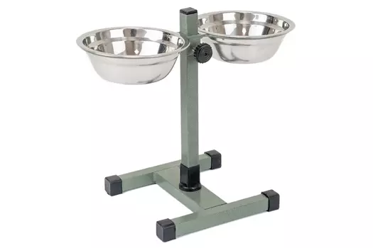 ЧИП стойка с металлическими мисками (2*0,5 л.)
