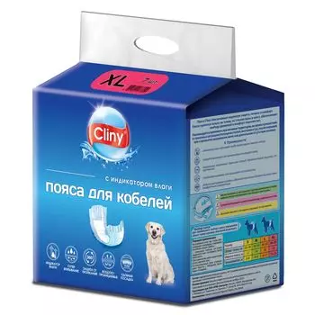 Cliny пояс впитывающий для кобелей (XL (15-35 кг.), 7 шт.)