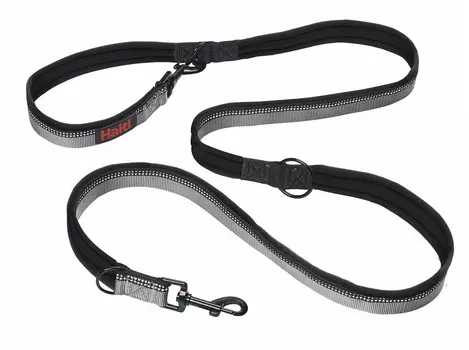 COA поводок-перестежка для собак HALTI Double Ended (200 х 2,5 см., Черный)