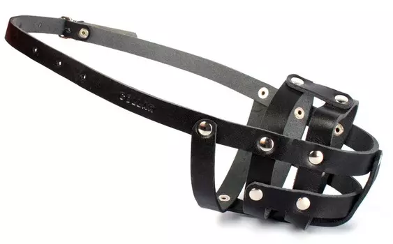 Collar намордник мягкий №0 (спаниель) (Черный)